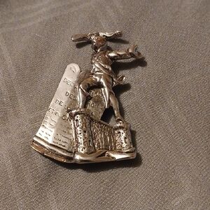 Silver Historical Brooch